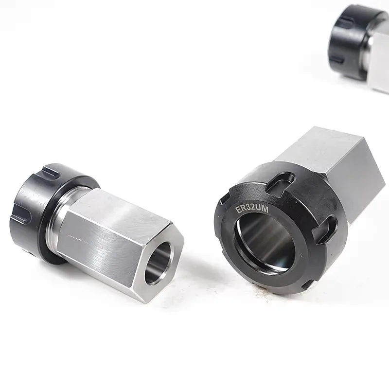 High Precision CNC Lathe Square/Hexagon Collet Chuck Seat Hard Steel Spring Engraving Cutting Machine Holder ER25 ER32 ER40