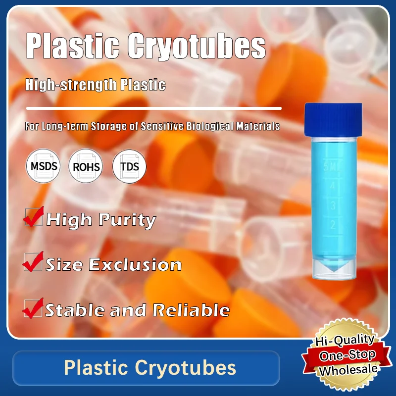 

Plastic Cryotubes for Sample Storage and Preservation in Laboratory Applications Original Product