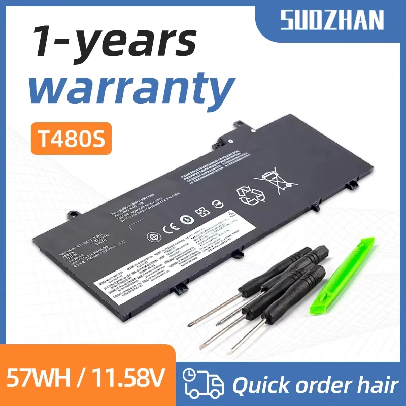 SUOZHAN Novo Genuíno 01AV480 SB10K97622 L17M3P71 L17L3P71 Bateria Para Lenovo ThinkPad T480S 01AV478 01AV479 SB10K97621 L17M3P72