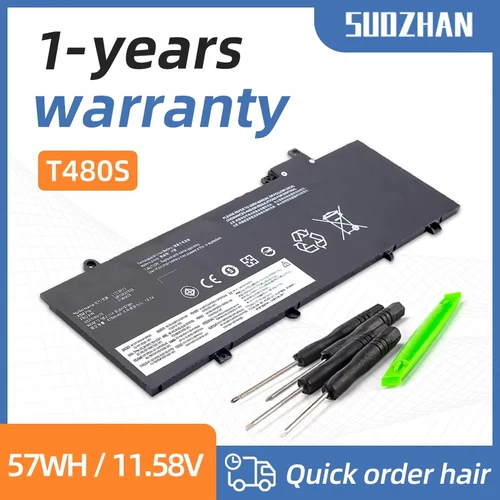 SUOZHAN-batería original para Lenovo ThinkPad T480S, 01AV480, SB10K97622, L17M3P71, L17L3P71, 01AV478, 01AV479, SB10K97621, L17M3P72