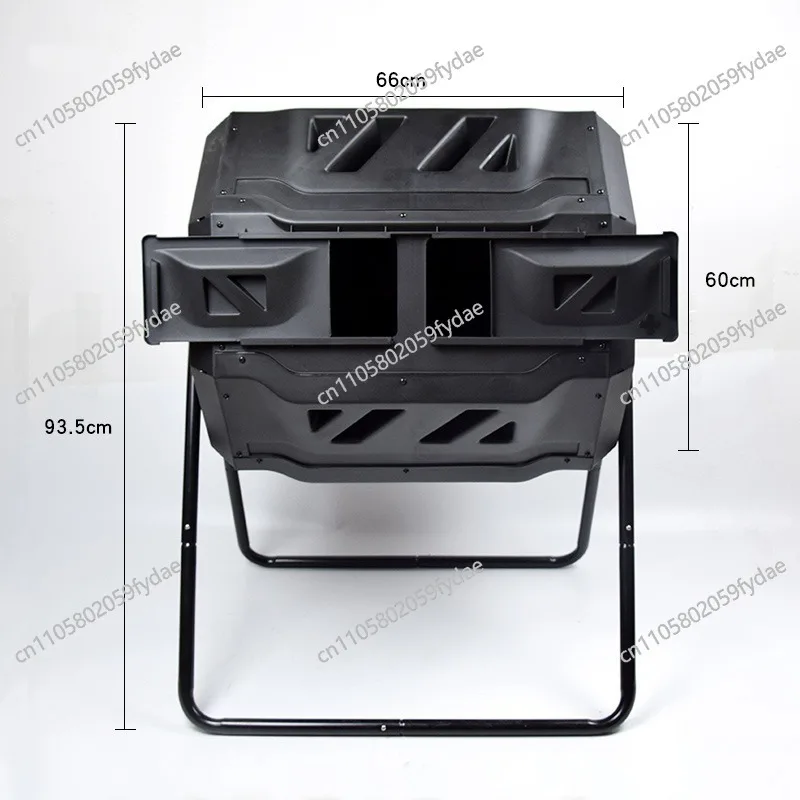 160L Compost Roller Rotating Flip Compost Bucket