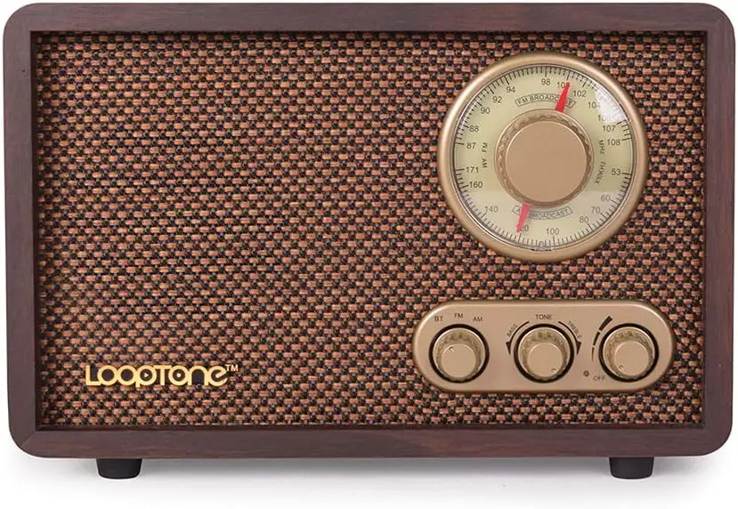 

Ретро-радиоприемник FM/AM с Bluetooth, воспроизведением MP3, встроенным динамиком и антенной для кухни и гостиной
