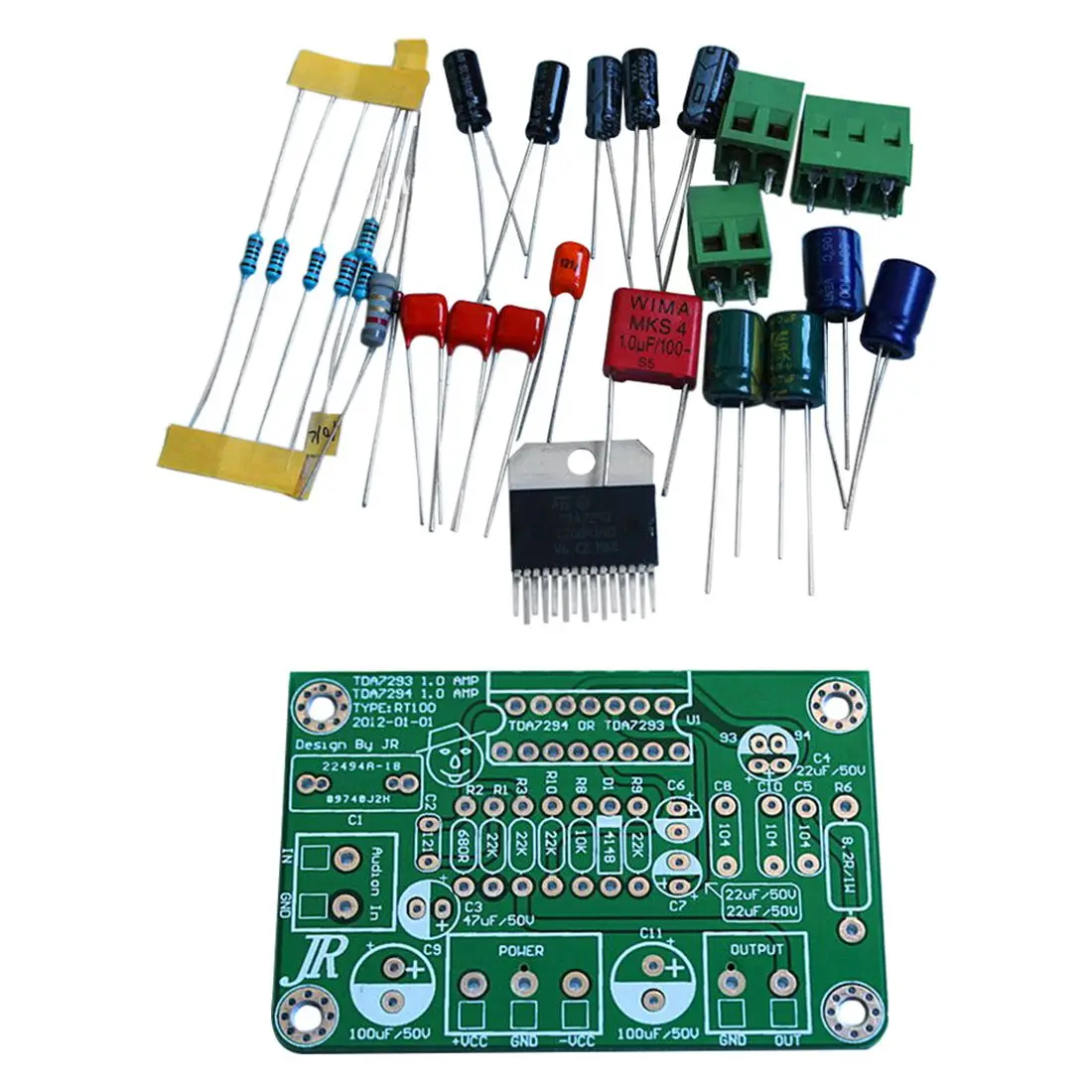 Placa amplificadora de Audio Mono, Kits de DC30V-40V aptos para TDA7293 verde, 80W, 100W, TDA7294