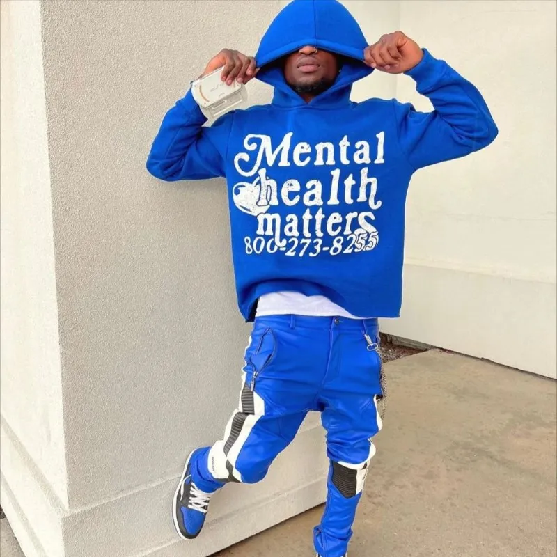 

Y2K Europe America Autumn/Winter Men Clothing Letter Letter Printing Casual Hoodie Street Hip Hop Hooded Pullover Coat Unisex