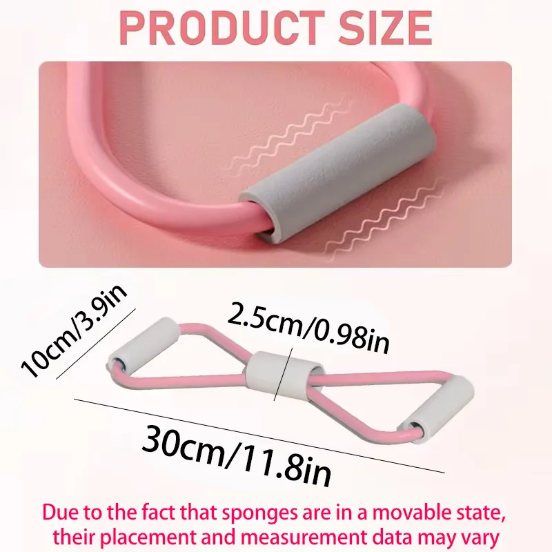 1Pcs Home Gym Elastic Band Portable Fitness Equipment 8 Shape Tension Rope Yoga Resistance Band Shoulder Opening Chest Expander
