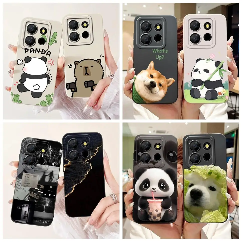 For Infinix Smart 7 Plus Case Luxury Colorful Painted Cover X6517 Soft Silicone Phone Case For Infinix Smart7+ Smart 7Plus Coque