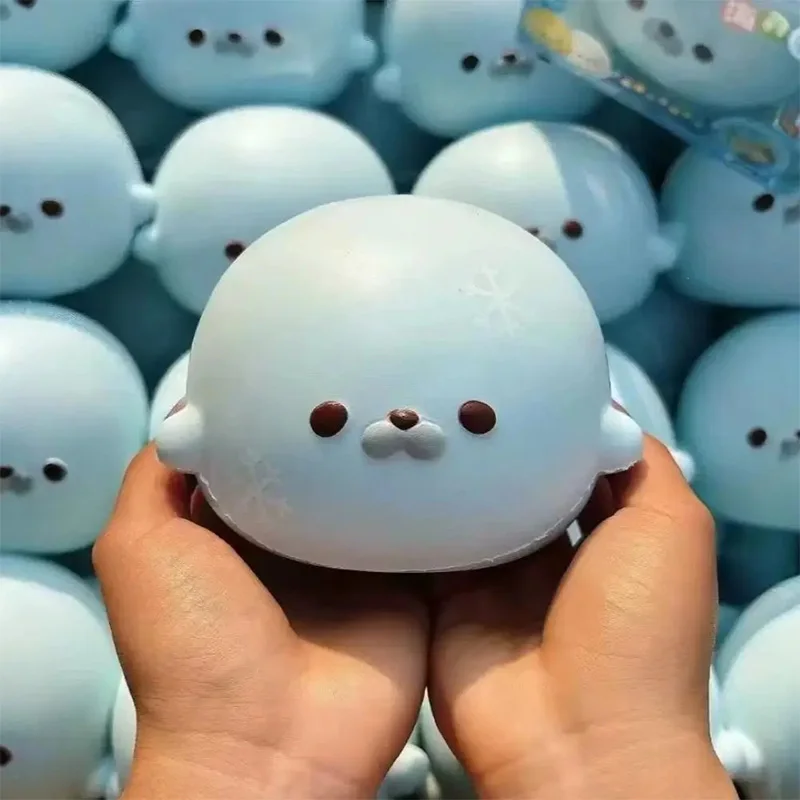 Seals Squeeze Squishy Animal Simulation Creamy Texture Sensory Fidget Slow Rebound Stress Relief Reliever Gift Gadget Soft Cute