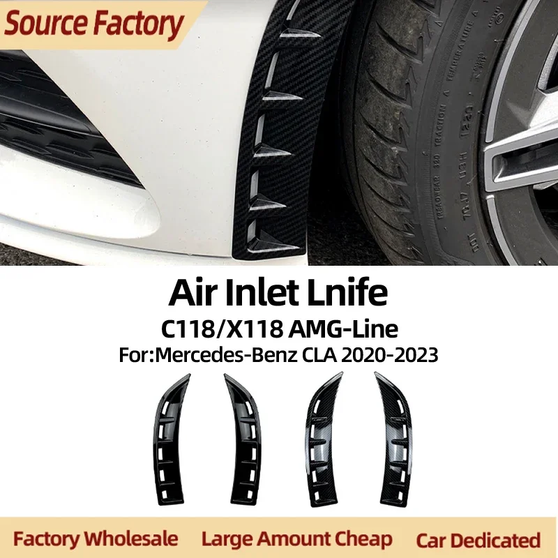 

Бамперы для Mercedes Benz CLA Class C118 CLA180 CLA200 2020-23, модификация впускного воздуха, аксессуары, аксессуары