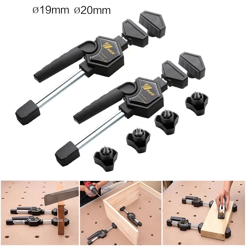 Adjustable Frame Woodworking Fast Fixed Clip Clamp Fixture for Woodworking Benches Woodworking Desktop Clip