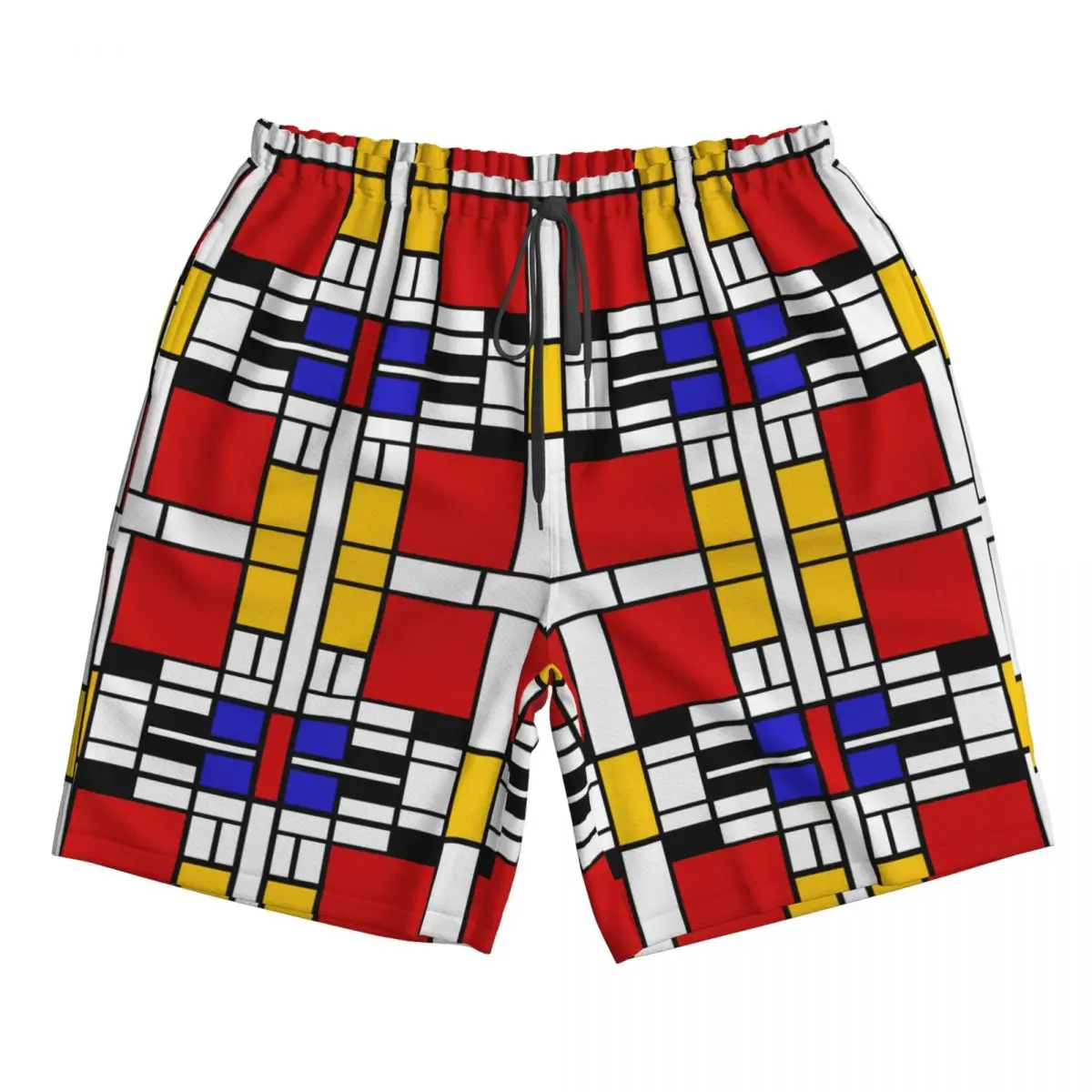

Piet Mondrian De Stijl Trunks Beach Board Shorts Casual Quick Dry Swim Summer Men Pants