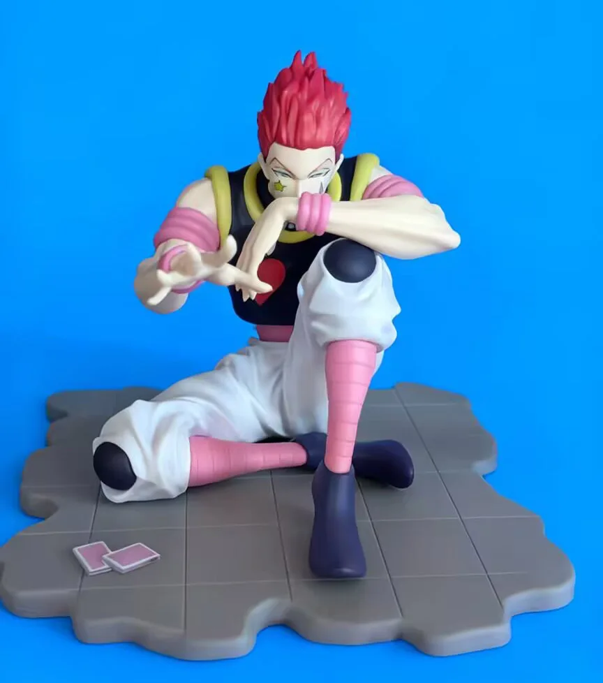 

2026 самая низкая цена, японская оригинальная аниме-фигурка Hisoka, сидящая фигурка, коллекционная модель игрушки для мальчиков