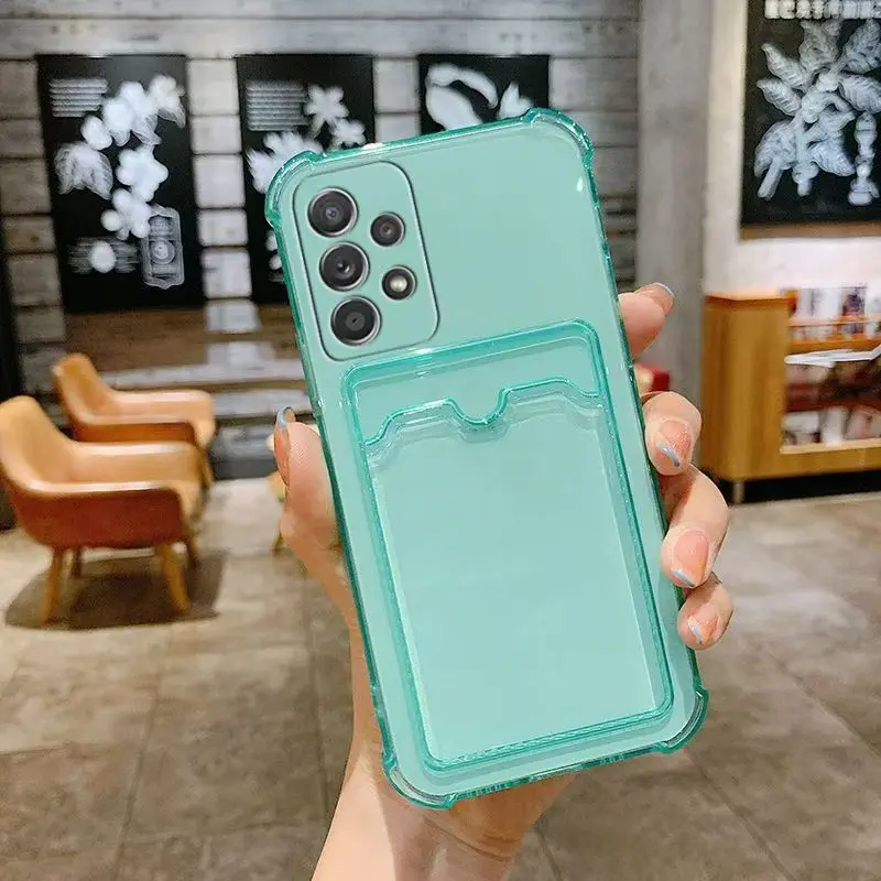 Kartentasche Brieftasche Klare Handyhülle für Samsung Galaxy A52 A52S A72 A13 A23 A33 A53 A73 A14 A24 A34 Silikon Soft Clear Cover Cases – Detail 1