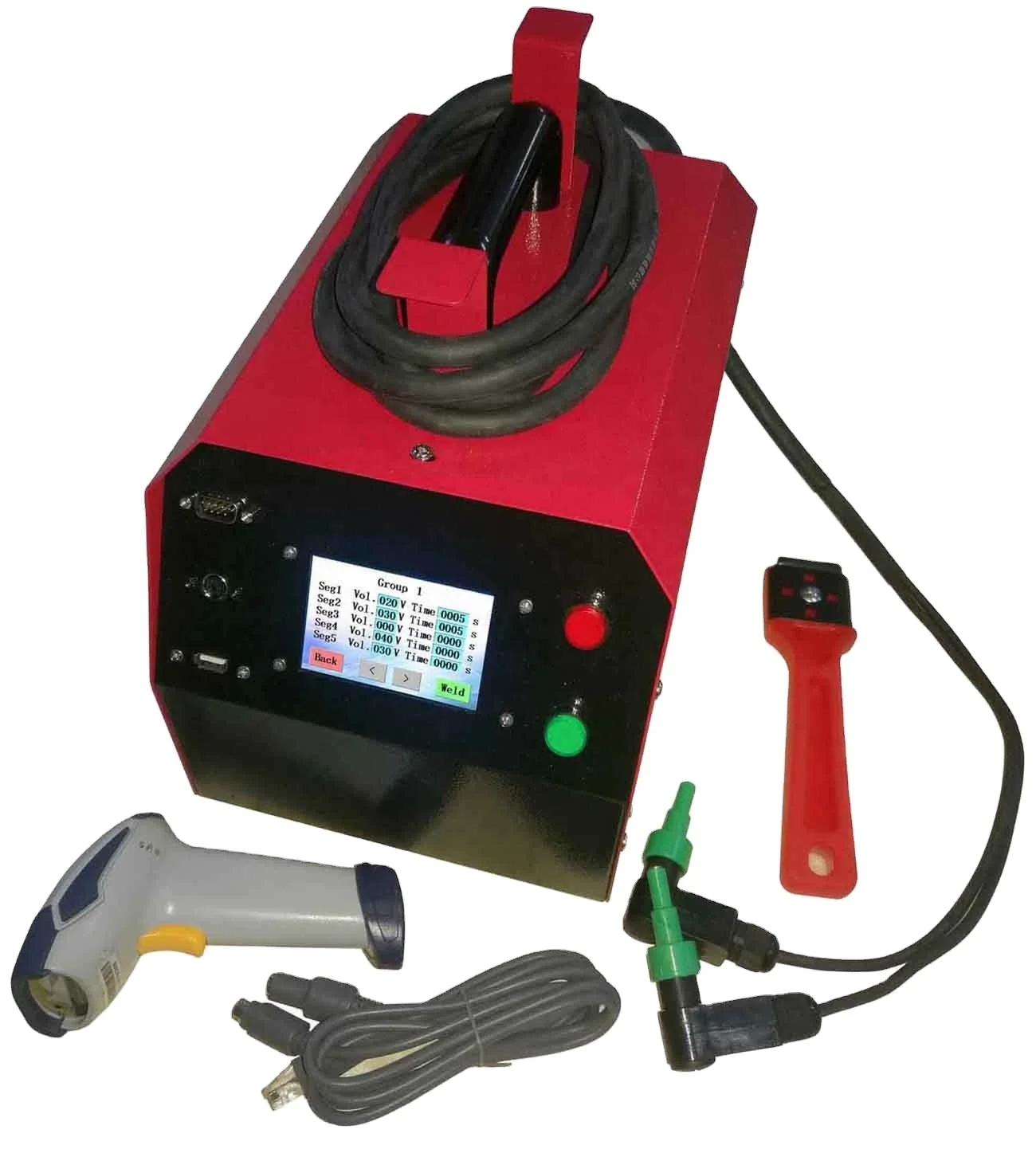 Hotool USB HDPE pipe electro fusion welding machine 20-315mm DC output gas oil plastic pipe fitting automatic