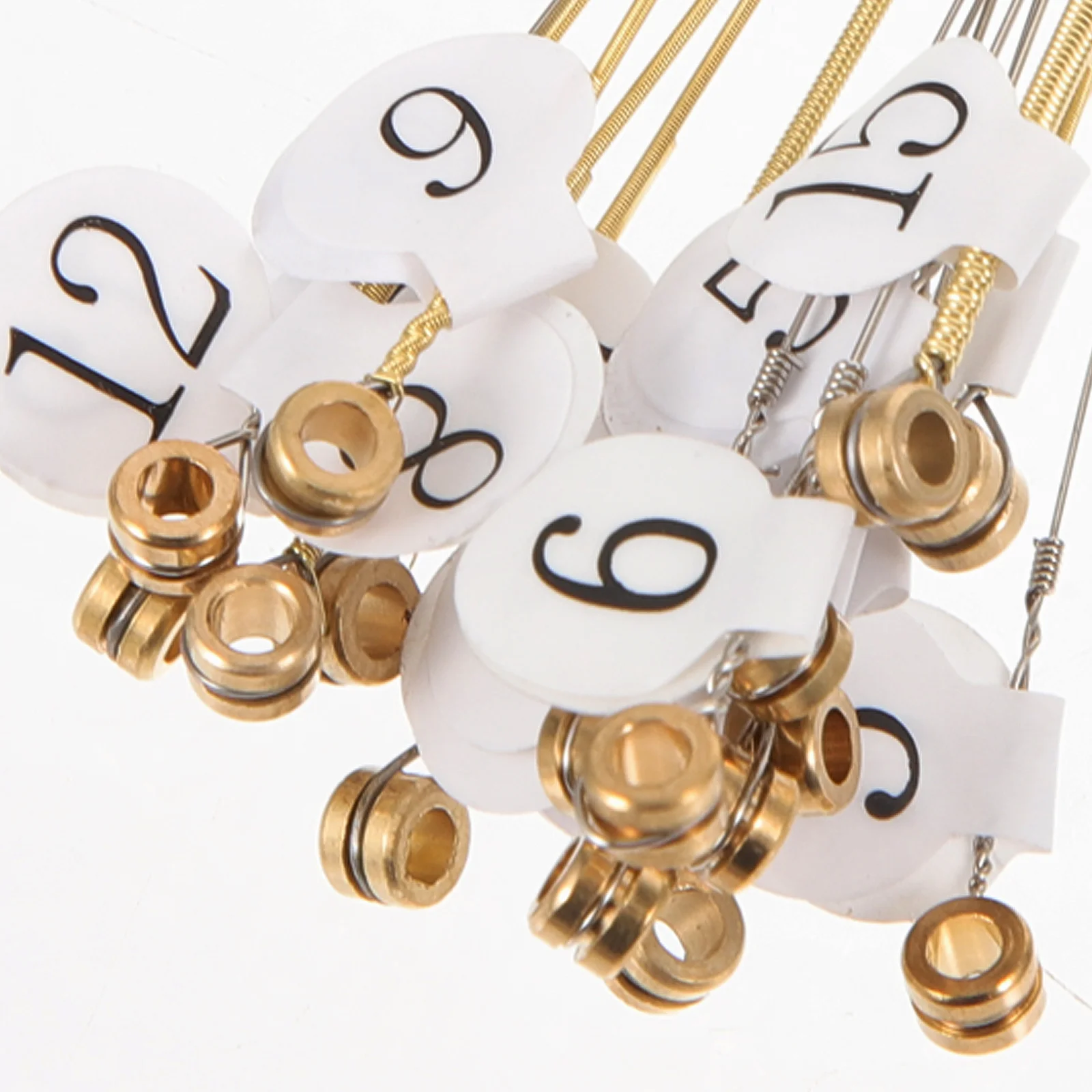 1 مجموعة معدنية القيثارة سلسلة قيثارة استبدال سلاسل عدة صوت مستقر هش Overtone أداة الملحقات سلاسل قيثارة