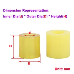 Polyurethane Coupling, Shockproof, Shock-Absorbing, Buffering, Backrest Pin, Cow Tendon Washer, Rubber Sleeve