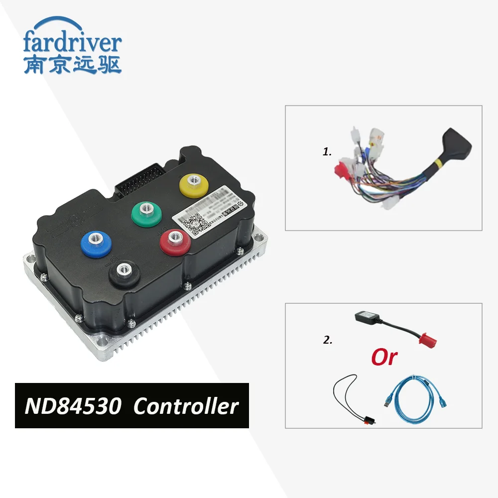 FARDRIVER Controller ND84530 530A Electric Motorcycle Controller For 6000W QSMotor BLDC Programmable Debugging controller
