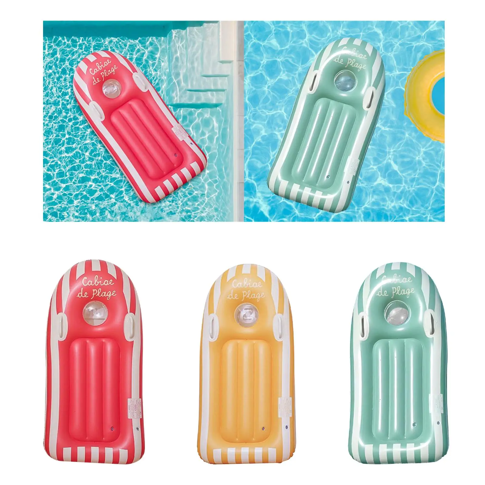 

Надувная доска для серфинга с двойными ручками, водные горки, пляжные игрушки, надувная доска для серфинга для пляжа, летняя вечеринка для мальчиков и девочек