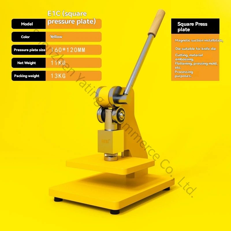 E1C Manual Small Press Machine, Die-cutting Machine Cutting Die, Punching and Flattening Machine,Stamping Machine