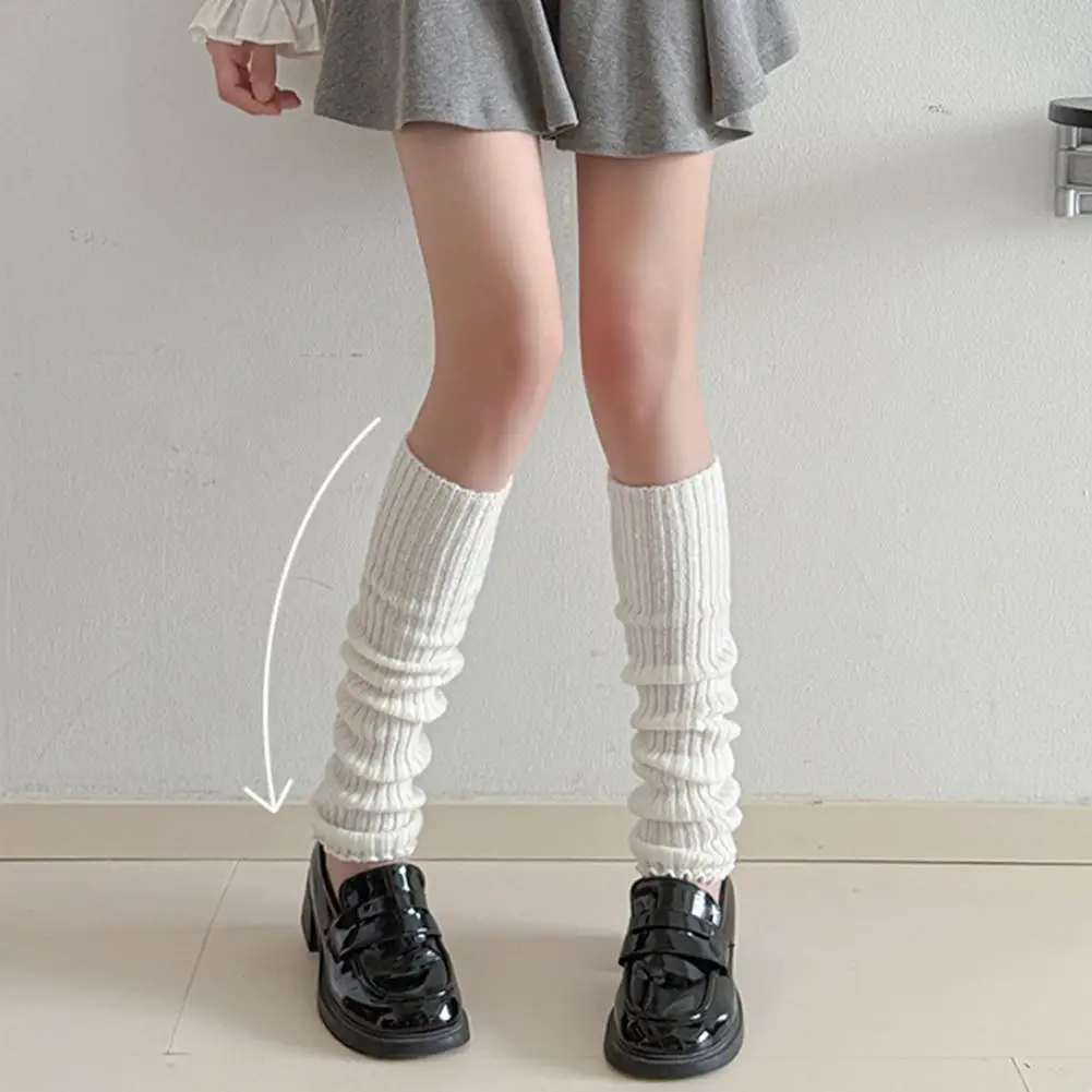 تدفئة الساق القطن JK اليابانية لوليتا تدفئة الساق الشتاء النساء الكاحل دفئا الفتيات القوطية الجوارب الطويلة تأثيري الجوارب أصفاد للأحذية طويلة