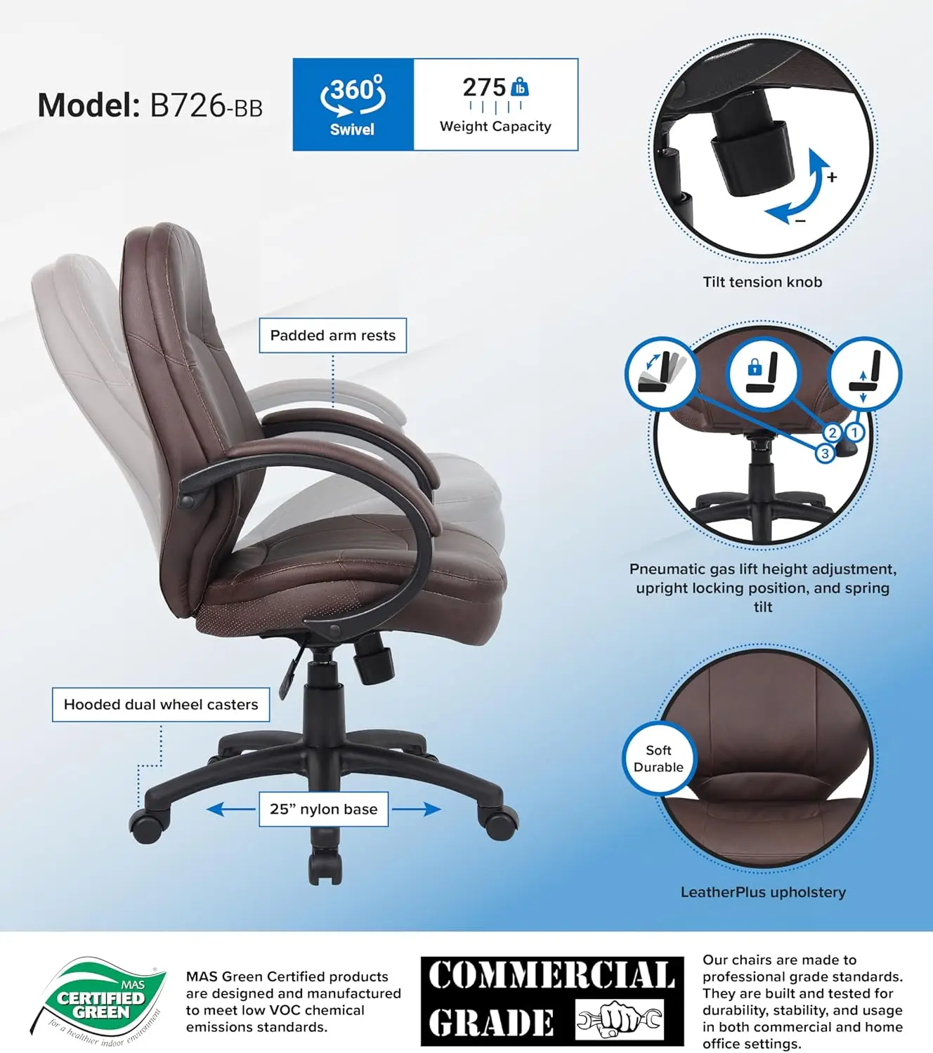 Leders essel in Bomber braun