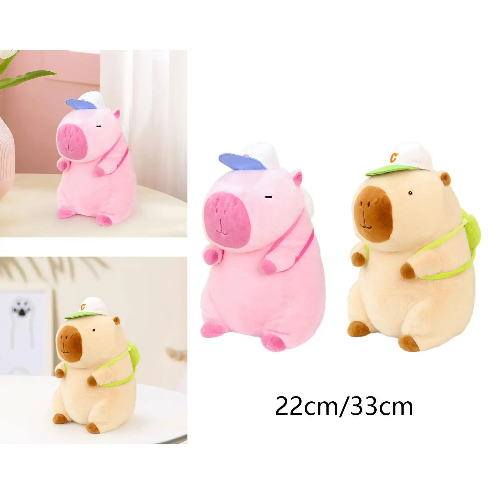 Jouet en peluche Capybara pour adolescents, ornement en beurre, animal mignon