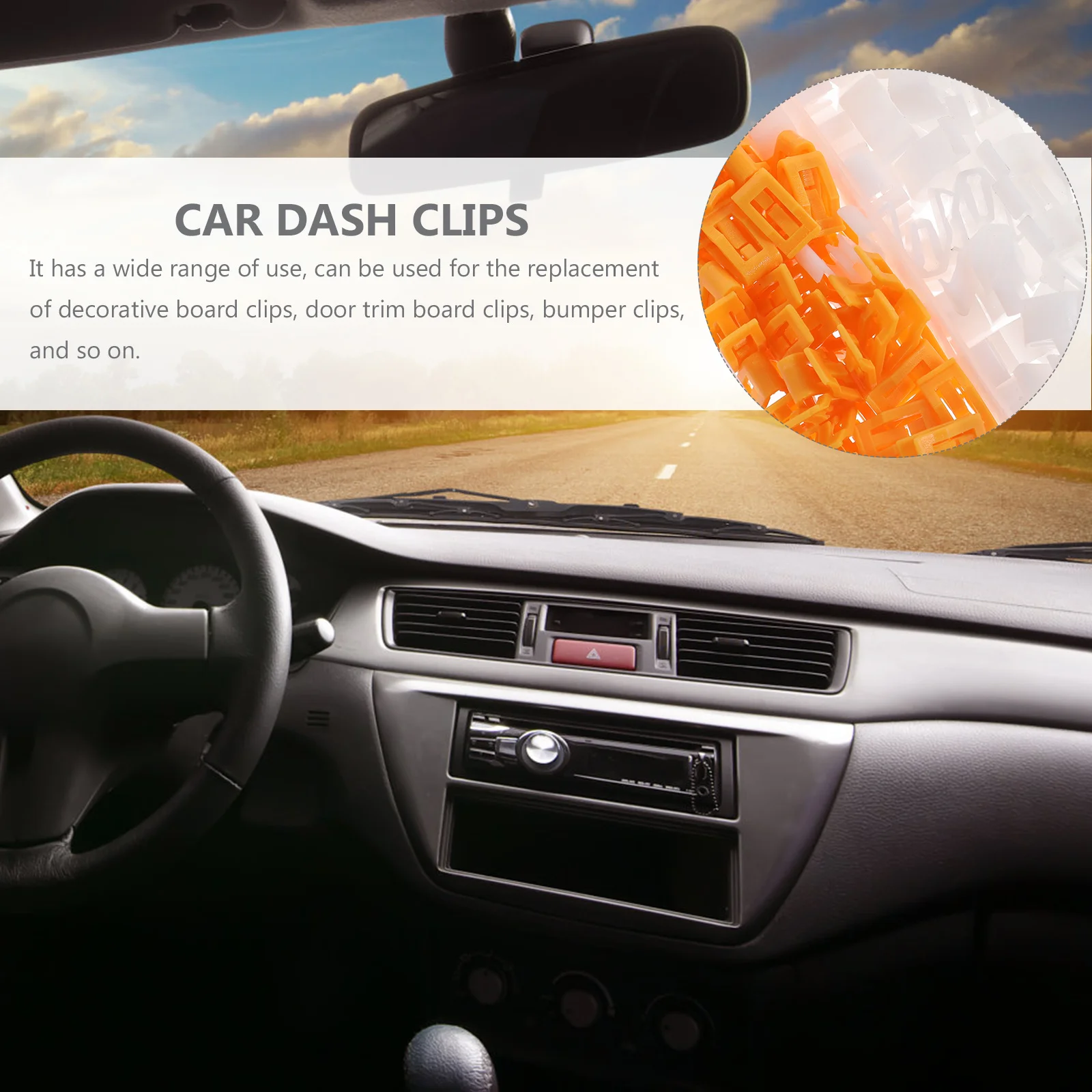 Angoily 270 قطعة لوحة سيارة التجنيب كليب ABS تقليم السحابات لباب وحدة التحكم الحافة اكسسوارات جسم السيارات