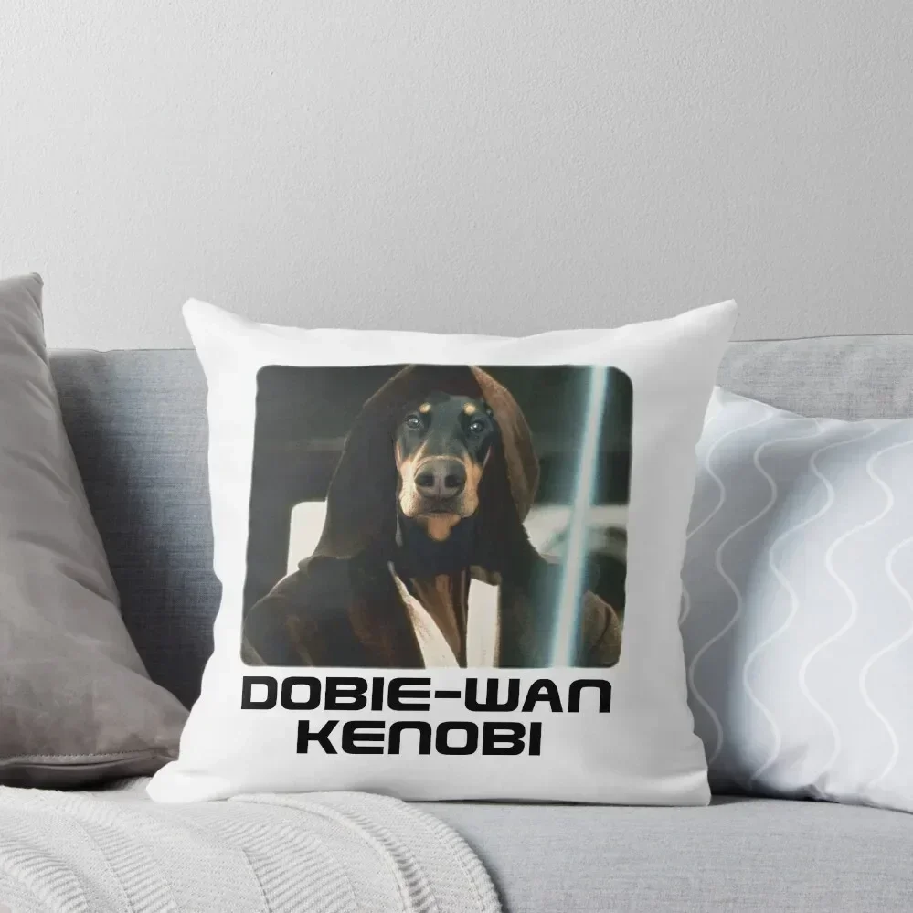 

Dobie Wan Kenobi - Doberman Throw Pillow Christmas Covers Decorative Cover For Living Room luxury covers pillow