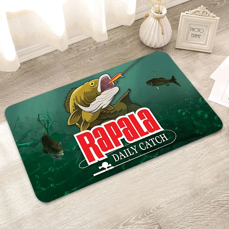 Rapala Fishing Enthusiasts Rug Non-slip Living Room Rugs for Bedroom Home Doormat Entrance Door Kitchen Mat Carpet the Foot Mats