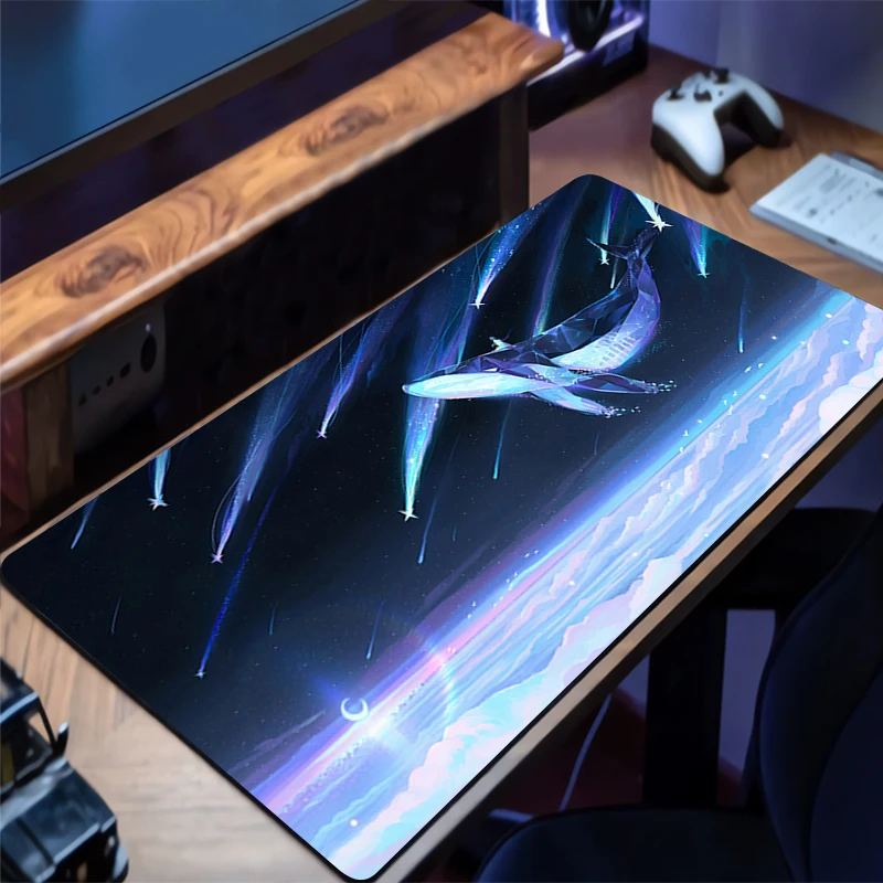 Tappetino per mouse squisito Cloud Whale Accessori per giochi Tappetino da scrivania Tappetino per tastiera per giocatori riempito di personalità Tappetino per mouse Anime Mausepad