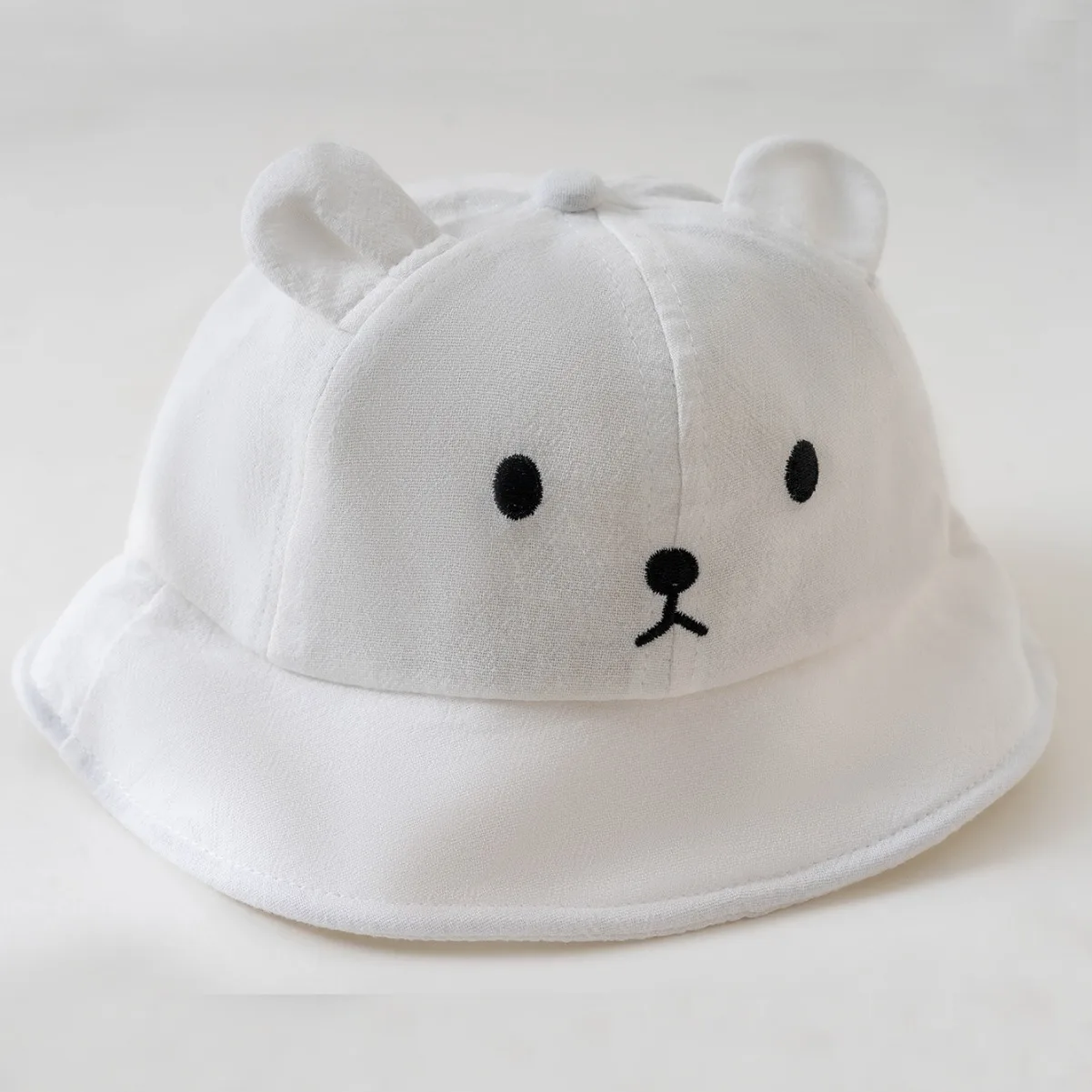 Pasgeboren Baby Hoed Baby Mousseline Emmer Hoed Kinderen Beer Oren Zomer Strand Zon Caps Jongens Meisjes Pasen Hoeden Voor Peuters 3-24 Maanden