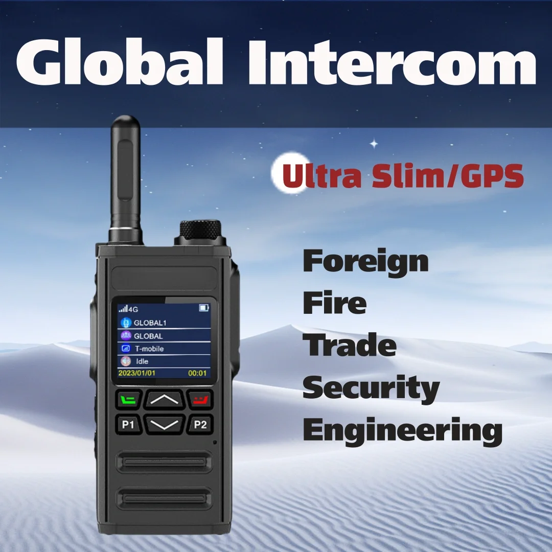 Global 4G walkie talkieglobal-ptt platform fleet travel long range handheld handheld walkie talkie 5000KM