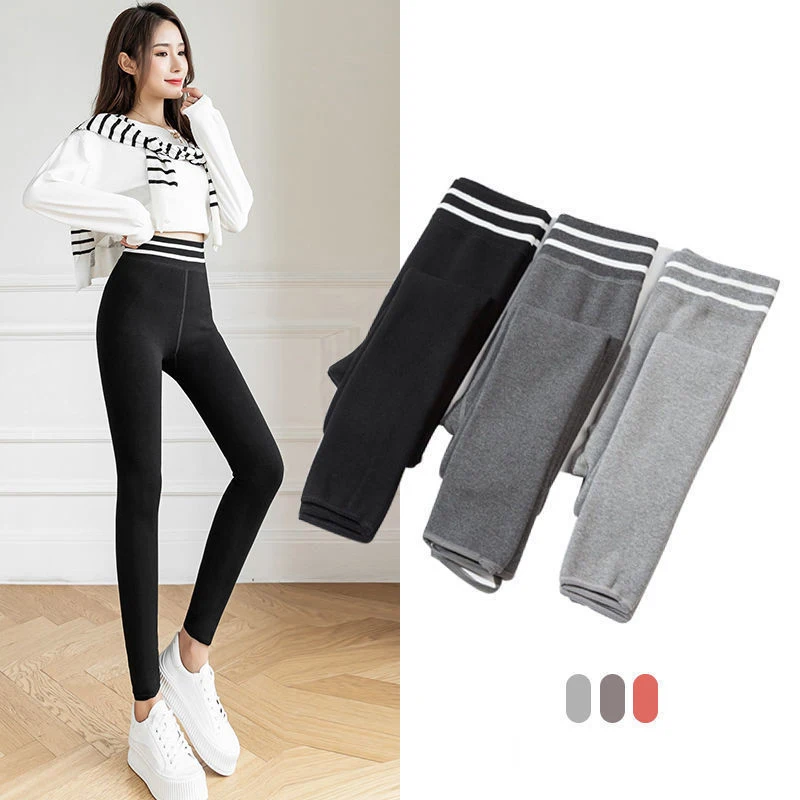 

Women Pants Warm Winter Thick Velvet Legging High Waist Leggings Compression Thick Lamb Wool Leggings Slimming Tights