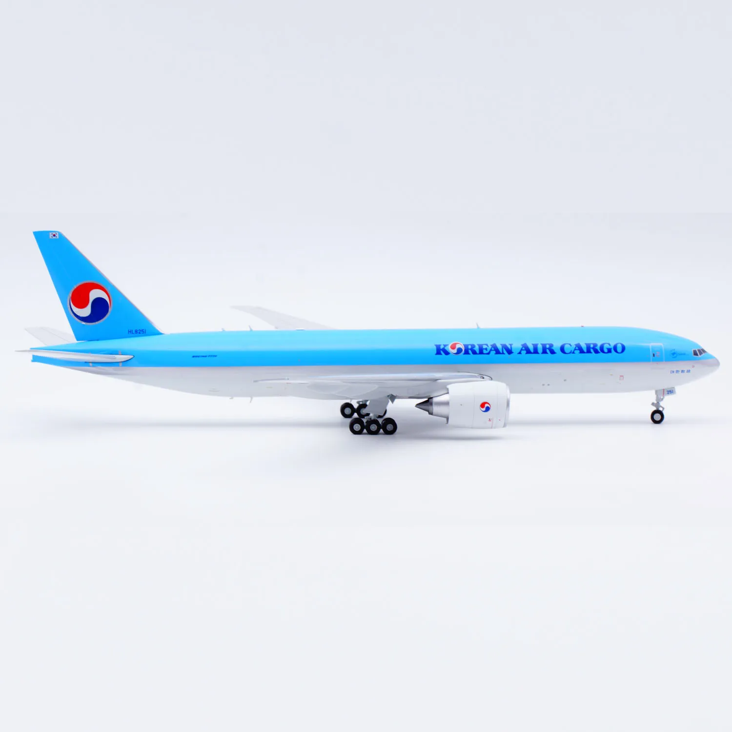 SA2004合金製コレクタブル飛行機ギフト JCウィングス 1/200 韓国航空貨物「スカイチーム」ボーイングB777Fダイキャスト航空機ジェットモデル HL8251