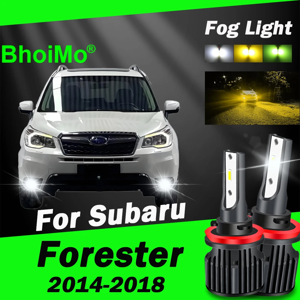 

BhoiMo For Subaru Forester 2014 - 2018 Front Fog Light Lamp Led Bulb 2015 2016 2017