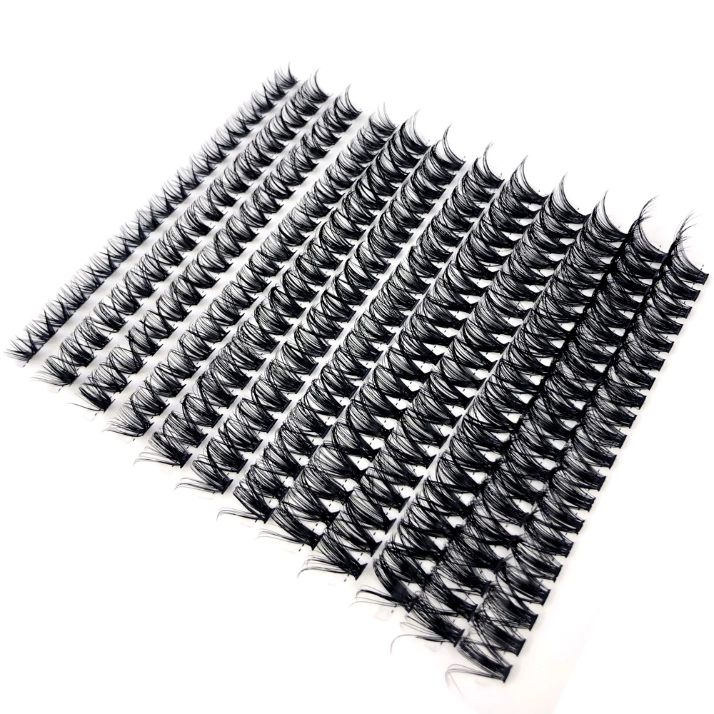 HBZGTLAD 240PCS Individual Lashes Cluster DIY Lash Clusters 30D 40D D Curl 8-16mm Cluster Lashes DIY Individual Eyelashes Lashes