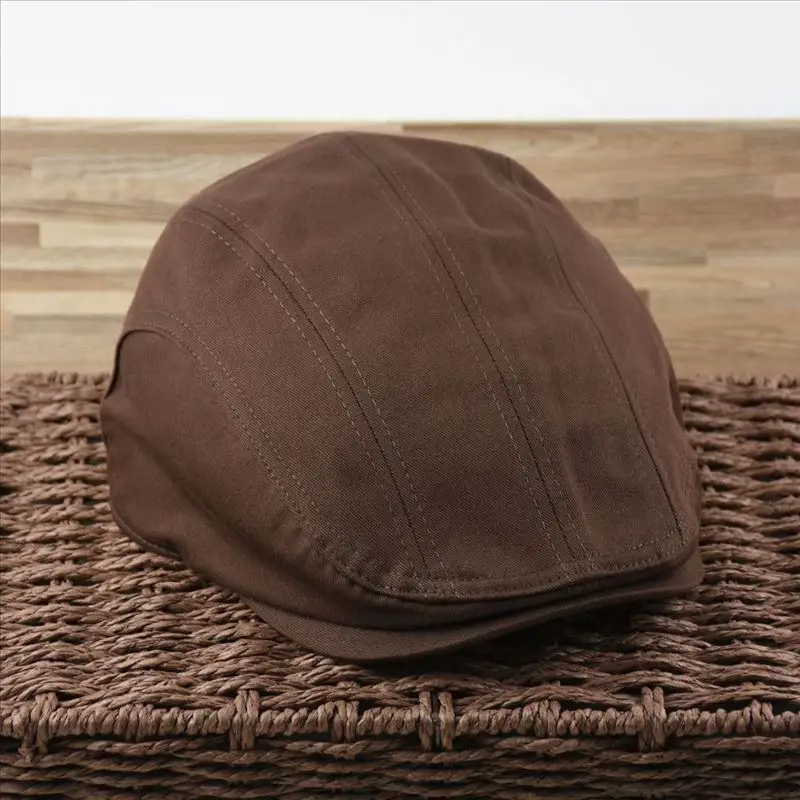 قبعة بيسبول قطنية بلون سادة للرجال، طبقة واحدة مع حافة محكمة الغلق، قبعة كاجوال بلغت ذروتها لجميع المواسم