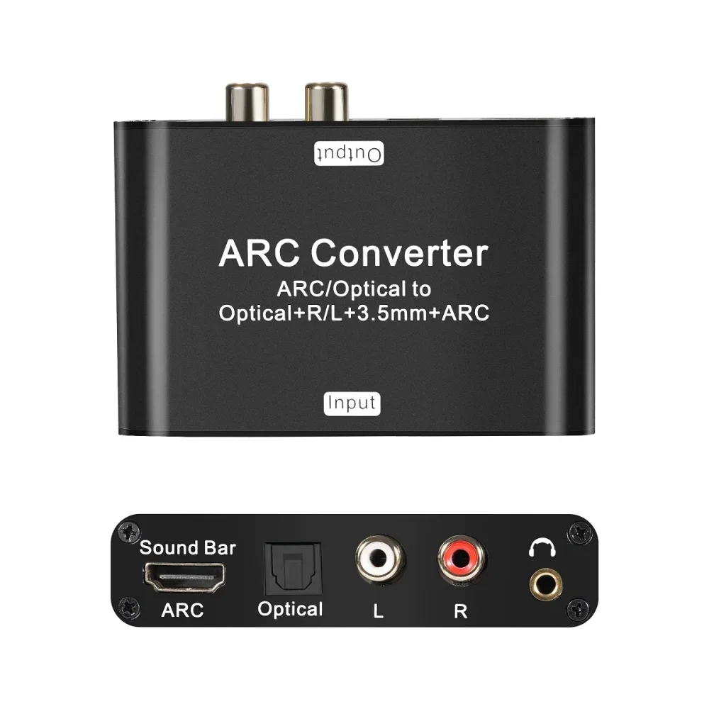 192Khz HD ARC Audio Return Extractor HD ARC SPDIF Optical to Optical 3.5mm L/R Stero Audio out Digital to Analog Converter