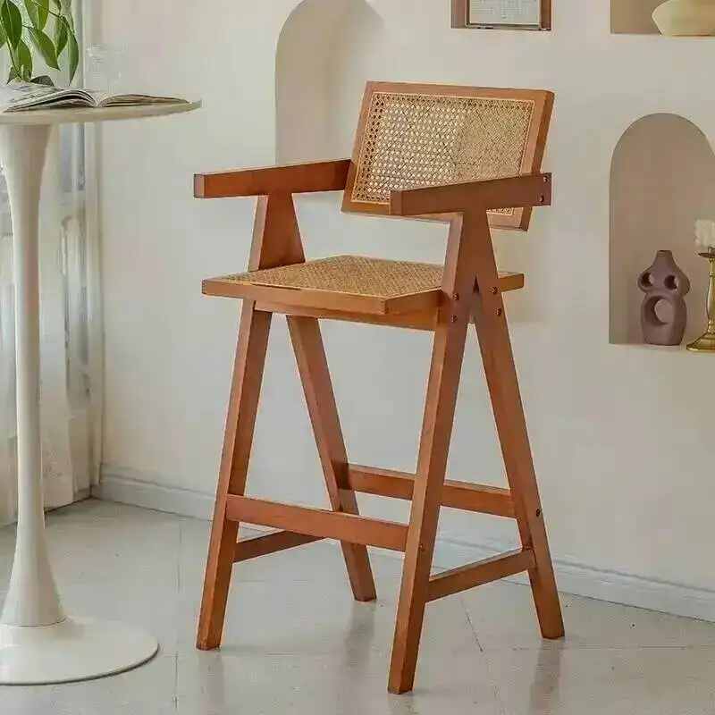 Light Nordic Chairs High Counter Chairs Modern Restaurante Reception Luxury Comfortable Waiting Furniture Muebles Bar