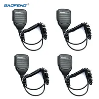 4pcs BAOFENG Portable Radio Speaker PTT Mic Microphone for BF-888S UV-5R UV-82 UV-S9+ UV-13 UV-16 Pro Walkie Talkie Accessories