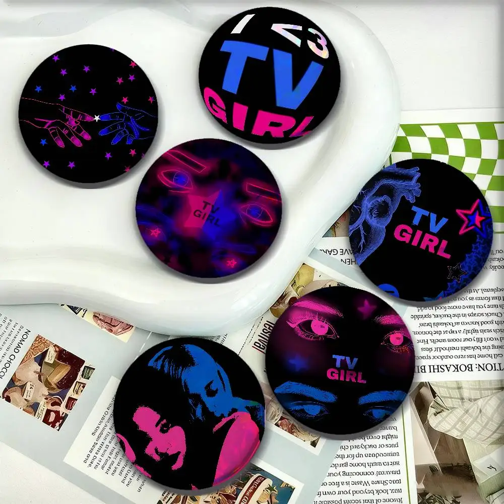 Tv Girl Who Really Cares For Badge Personalized Custom Laser Reflective Badge Hologram Metal Enamel Pin Brooch Souvenir Gift