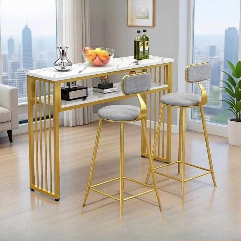 

Wall counter, home living room partition balcony long bar high foot coffee light luxury convenient, multi-functional bar counter