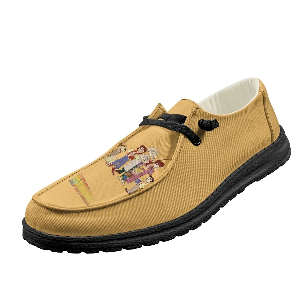 Back to the Future Casual Shoes Mens Womens Flat Footwear Indoor Outdoor Lightweight Shoes Fashion Popular Patterns Custom Shoes