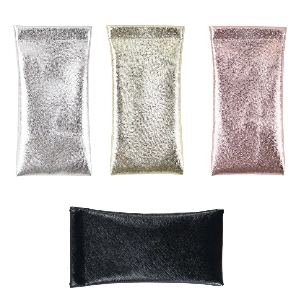 

4pcs Waterproof Glasses Bag Sunglasses Pouch Portable Storage Case PU Material Light Easy Carry Gift for Kids Family