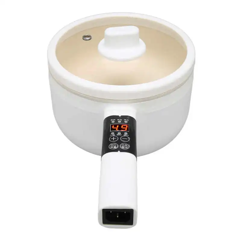 Padella elettrica multifunzionale a strato singolo portatile da 1,8 litri con 5 modalità di cottura per pentole da ufficio per dormitorio