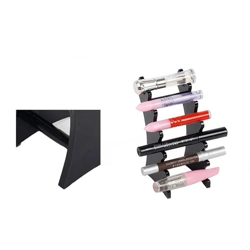 6 Slot Plastic Pencil Pen Holder Pen Display Stand Office Supplies Desk Pen Storage Shelf