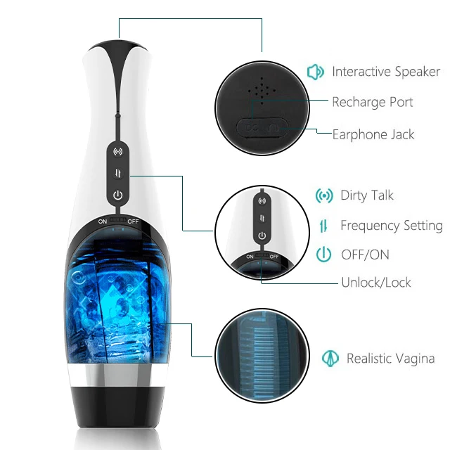 Male Automatic Masturbator Telescopic Rotate Sucking Machine Vibrator Pocket Pussy Vagina Oral Masturbation Cup Sex Toys For Men