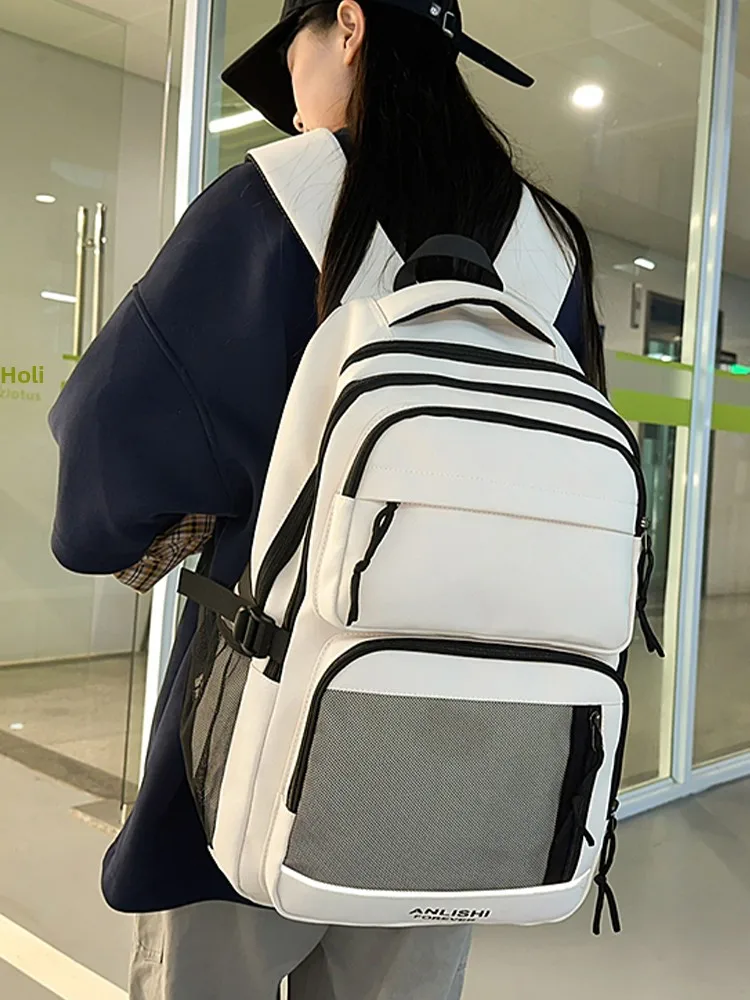 

Рюкзак для путешествий и поездок на работу большой вместимости, мужской и женский, новая модель 2025 года, на два плеча, школьный рюкзак для средней и старшей школы