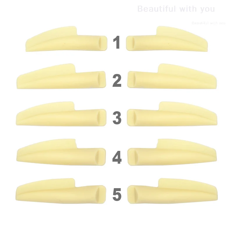 New5pairs سيليكون رمش تجعيد الوسادة جلدة قضبان درع رفع ثلاثية الأبعاد رمش بكرة الشعر اكسسوارات قضيب أدوات أداة جميلة #3