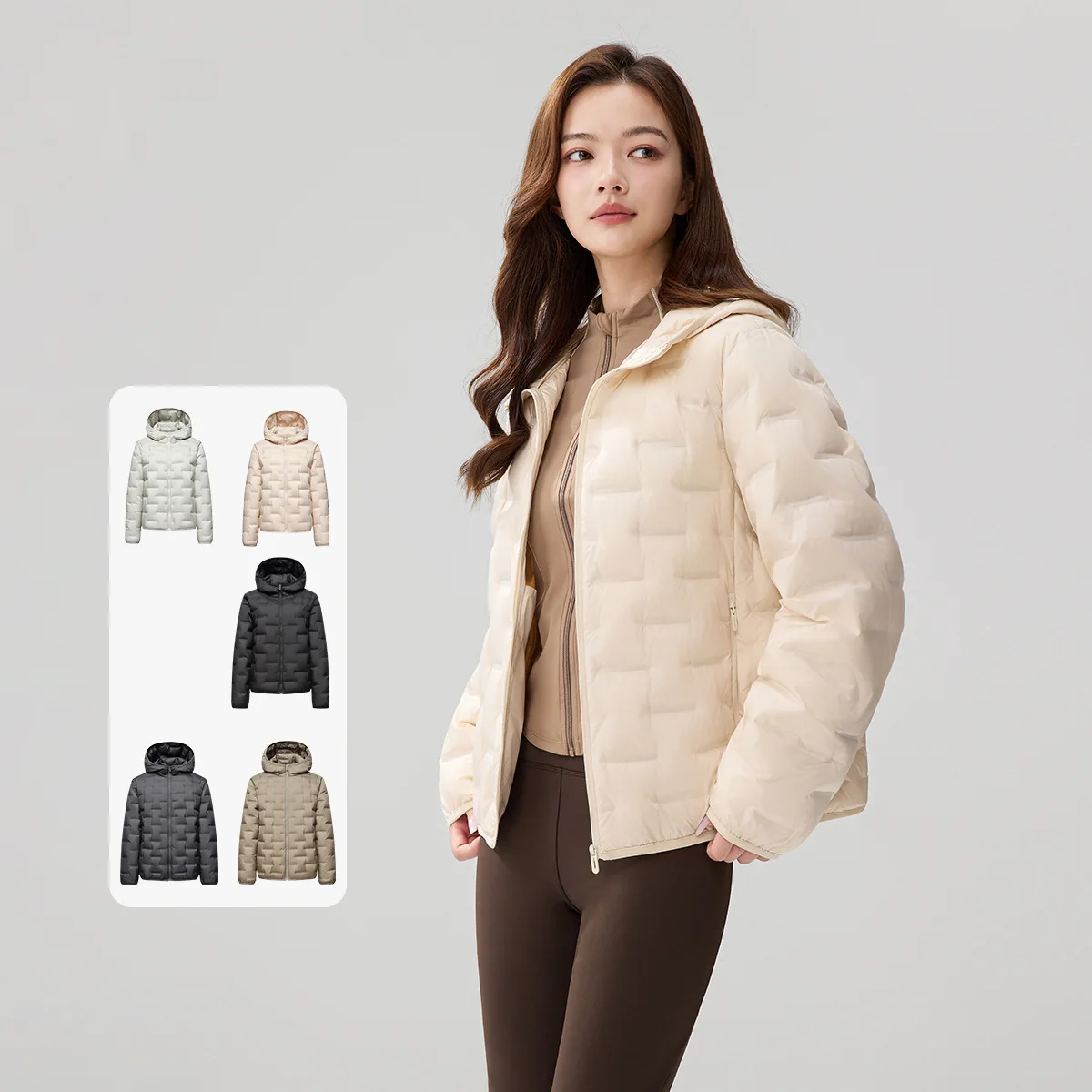 เสื้อแจ็คเก็ตขนเป็ดใหม่ 90% พร้อมซับในกราฟีนที่ถอดออกได้ เสื้อโค้ทขนเป็ดน้ำหนักเบา สามารถจับคู่กับชุดสกีได้