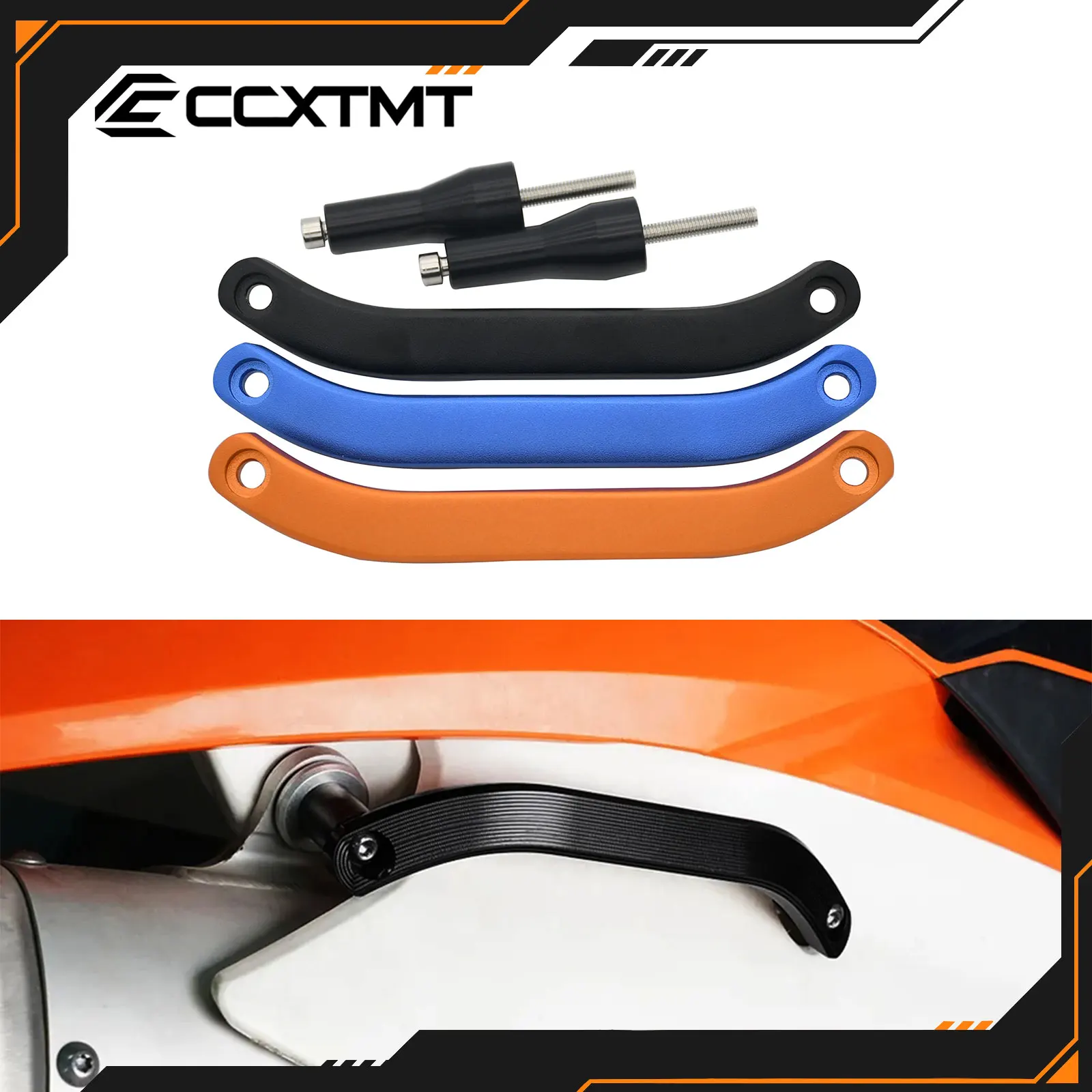 Alça de Apoio Traseira em Alumínio CNC para Passageiro para Husqvarna FC FE FX TC TE TX e KTM SX SXF EXC EXCF XC XCF XCW 2019 2020 2023